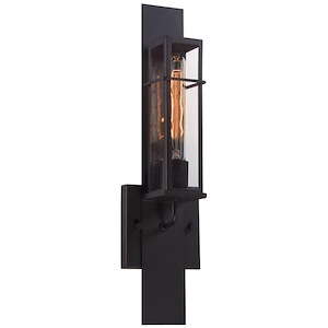 Muller - 1 Light Outdoor Wall Sconce - 5 Inches Wide By 19 Inches High - 1334383