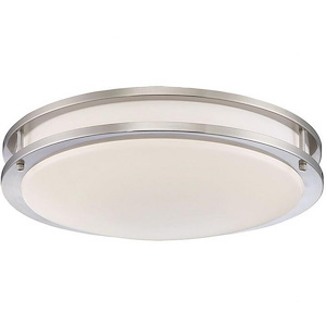 Warden - 13W 1 LED Small Flush Mount - 14 Inches Wide by 4 Inches High - 1154587