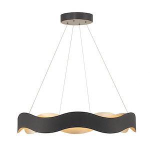 Vaughan - 105W 1 LED Chandelier In Contemporary Style-5.5 Inches Tall and 33.5 Inches Wide - 1299315