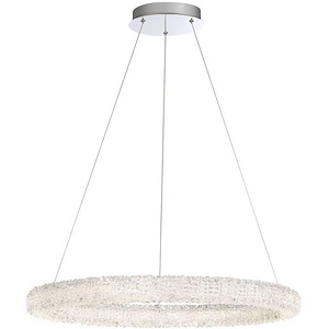 Sassi Round Chandelier 1 Light - 27 Inches Wide By 2.5 Inches High - 1334548