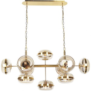 Nottingham Oval Chandelier 10 Light - 21.75 Inches Wide By 27.25 Inches High - 1155808