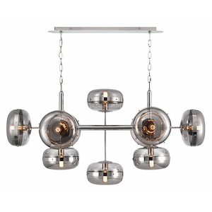 Nottingham - 10 Light Chandelier-27.25 Inches Tall and 21.75 Inches Wide - 1334947