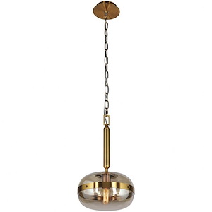 Nottingham - 1 Light Small Pendant - 10 Inches Wide By 17.5 Inches High - 1253234