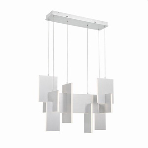 Coburg - 93W 1 LED Chandelier In Modern and Contemporary Style-23 Inches Tall and 14 Inches Wide - 1077193