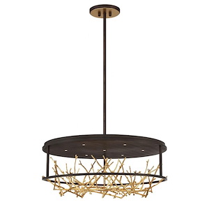Aerie - 42W 7 LED Round Chandelier in Transitional Style - 30.5 Inches Wide by 13 Inches High - 1077217