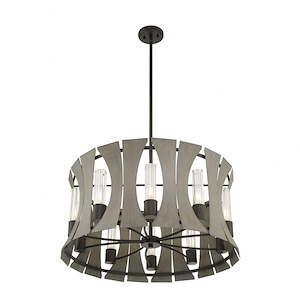Pennino - 40W 10 Led Chandelier In Transitional Style - 28.5 Inches Wide By 14.5 Inches High - 1253221