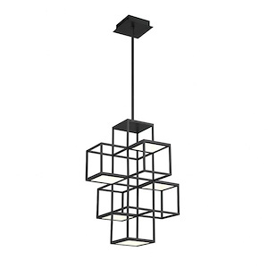 Ferro - 26W 1 LED Pendant in Transitional Style - 15.5 Inches Wide by 21 Inches High - 1077257