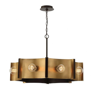 Metallo - 8 Light Chandelier in Transitional Style - 30 Inches Wide by 19.25 Inches High - 1077269