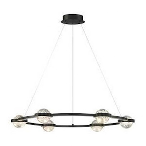 Circolo - 34W 6 Led Chandelier In Contemporary Modern Style - 35.5 Inches Wide By 4 Inches High - 1253225