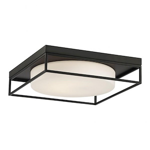 Rover - 32W LED Large Flush Mount in Minimalist Modern Style - 15 Inches Wide by 4 Inches High - 1077313
