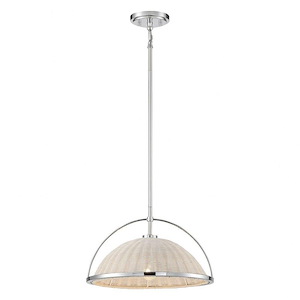 Celeste - 1 Light Pendant Light with Dome Rattan Shade - 1077317