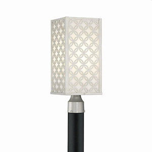 Clover - 37W 1 LED Outdoor Post Mount in Transitional Style 18.5 Inches Tall and 7.5 Inches Wide - 1084296