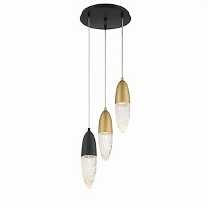 Ecrou - 15W 3 LED Chandelier In Modern and Contemporary Style-12.25 Inches Tall and 12.25 Inches Wide - 1156416