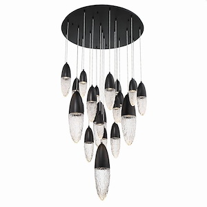 Ecrou - 154W 22 LED Chandelier In Modern and Contemporary Style-24 Inches Tall and 39.75 Inches Wide - 1160870
