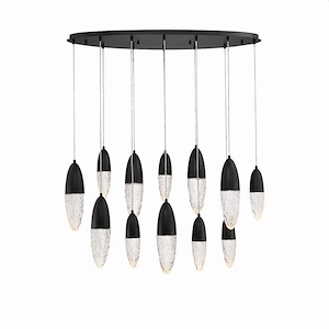Ecrou - 60W 12 LED Chandelier In Modern and Contemporary Style-16 Inches Tall and 14 Inches Wide - 1157212