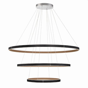 Verdura - 283W 1 LED 3-Tier Chandelier In Modern and Contemporary Style-2 Inches Tall and 60 Inches Wide - 1159633