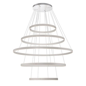 Verdura - 486W 1 LED 5-Tier Chandelier In Modern and Contemporary Style-2 Inches Tall and 60 Inches Wide - 1154893