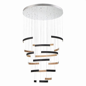 Verdura - 269W 1 LED 6-Tier Chandelier In Modern and Contemporary Style-2 Inches Tall and 40.75 Inches Wide - 1158749