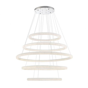 Sassi - 312W 1 Led 5-Tier Chandelier In Trasitional And Traditional Style-2.75 Inches Tall And 60 Inches Wide - 1159293