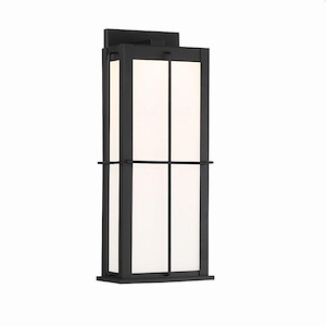 Bensa - 12W 1 Led Outdoor Wall Lantern In Comtemporary And Modern Style-19.75 Inches Tall And 8.75 Inches Wide - 1159626