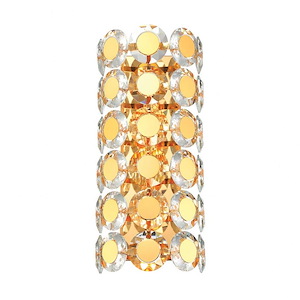 Perrene - 2 Light Bath Vanity In Glam Style-19 Inches Tall and 6.5 Inches Wide - 1299323