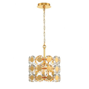 Perrene - 3 Light Pendant In Glam Style-14 Inches Tall and 12 Inches Wide - 1299324