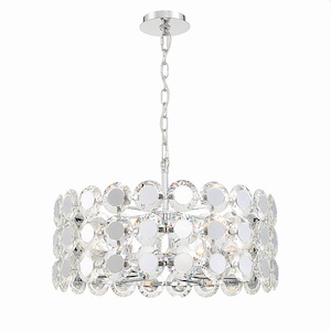 Perrene - 6 Light Chandelier In Modern And Contemporary Style-14 Inches Tall And 23.5 Inches Wide - 1154697