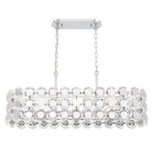 Perrene - 8 Light Chandelier In Modern And Contemporary Style-16 Inches Tall And 11 Inches Wide - 1159141