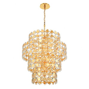 Perrene - 24 Light Chandelier In Glam Style-45 Inches Tall and 31.5 Inches Wide - 1299328