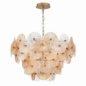 Sue-Anne - 12 Light Chandelier In Modern And Contemporary Style-19 Inches Tall And 30 Inches Wide - 1155329