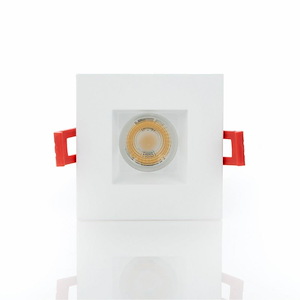 Midway - 15W 1 LED 2 Inch High Output Square Fixed Downlight (Set of 2) In Contemporary Style-5.13 Inches Tall and 3.13 Inches Wide - 1300853