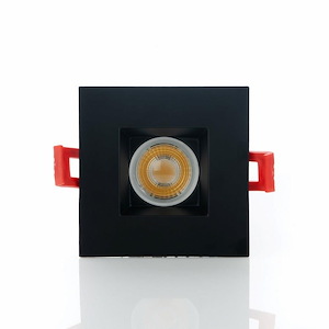 Midway - 15W 1 LED 2 Inch High Output Square Fixed Downlight (Set of 4) In Contemporary Style-5.13 Inches Tall and 3.13 Inches Wide - 1300854