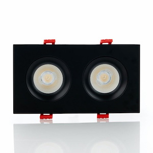 Midway - 24W 1 LED 3.5 Inch Rectangular Double Regressed Gimbal (Set of 2) In Contemporary Style-3.25 Inches Tall and 3.25 Inches Wide - 1300877