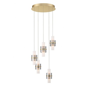Rola - 400W 10 LED Pendant In Contemporary Style-9.5 Inches Tall and 17.75 Inches Wide - 1299336