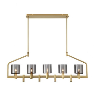 Decato - 5 Light Chandelier In Contemporary Style-15.5 Inches Tall and 5 Inches Wide - 1299340