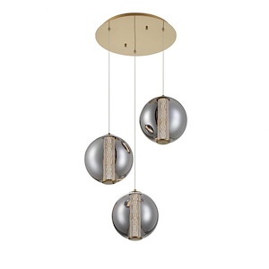 Atomo - 63W 3 LED Pendant In Contemporary Style-9.25 Inches Tall and 20.5 Inches Wide - 1299360