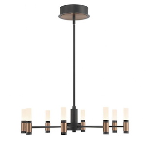 Albany - 304W 8 LED Chandelier In Industrial  Style-5.75 Inches Tall and 23.5 Inches Wide - 1299364