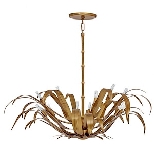 Kagra - 12 Light Pendant In Modern Style-16.5 Inches Tall and 42 Inches Wide - 1299369