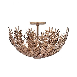 Jalore - 3 Light Semi-Flush Mount In Modern Style-14 Inches Tall and 22 Inches Wide - 1299374