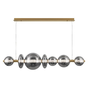 Atomo - 46W 1 LED Linear Chandelier-12 Inch Tall and 12 Inch Wide - 1363334