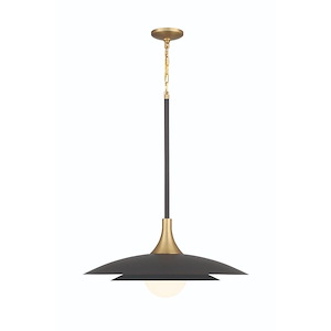 Welsh - 15W 1 LED Pendant-30 Inch Tall and 24 Inch Wide - 1363335