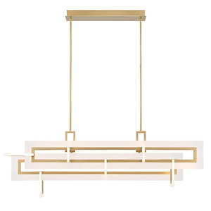 Inizio - 150W 1 LED Linear Chandelier-18 Inch Tall and 17.5 Inch Wide - 1363339