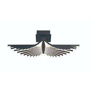 Seraph - 45W 1 LED Flush Mount-6.75 Inch Tall and 11.25 Inch Wide - 1368322