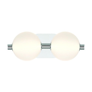 Palmas - 18W 2 LED Bath Vanity-6 Inches Tall and 8 Inches Wide - 1334966