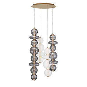 Atomo - 102W 4 LED Chandelier-50 Inch Tall and 30 Inch Wide - 1366006