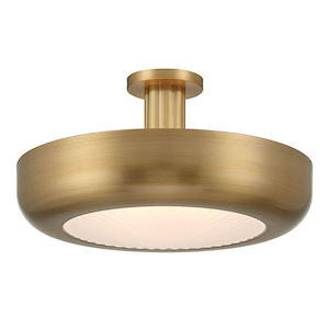 Macey - 60W 1 LED Semi-Flush Mount-13 Inch Tall and 22.25 Inch Wide - 1399122