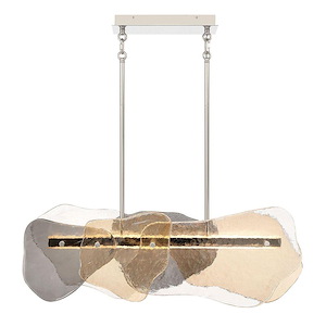 Grotto - 42W 1 LED Linear Chandelier-13.8 Inch Tall and 8.25 Inch Wide - 1399116