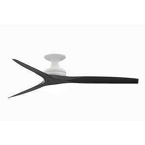 Spitfire - 3 Blade Flush Ceiling Fan-9.5 Inches Tall and 60 Inches Wide - 1303050