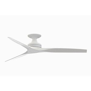 Spitfire - 3 Blade Flush Ceiling Fan-9.5 Inches Tall and 60 Inches Wide - 1303050