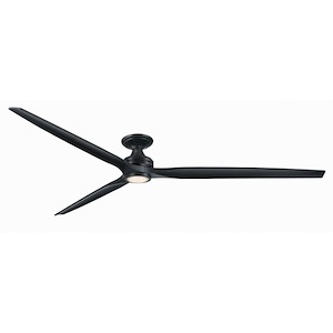 Spitfire - 3 Blade Flush Ceiling Fan with Light Kit-21.08 Inches Tall and 96 Inches Wide - 1278582